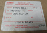 8-94342-625-0 Manual Transmission Clutch Disc Chevrolet GMC Isuzu Jeep Pontiac