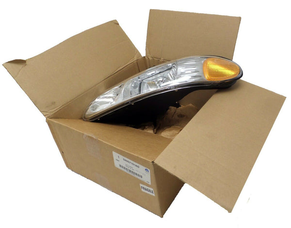 04857151AD New OEM Head Light Left Driver Side 4 Caravan Town N Country Voyager